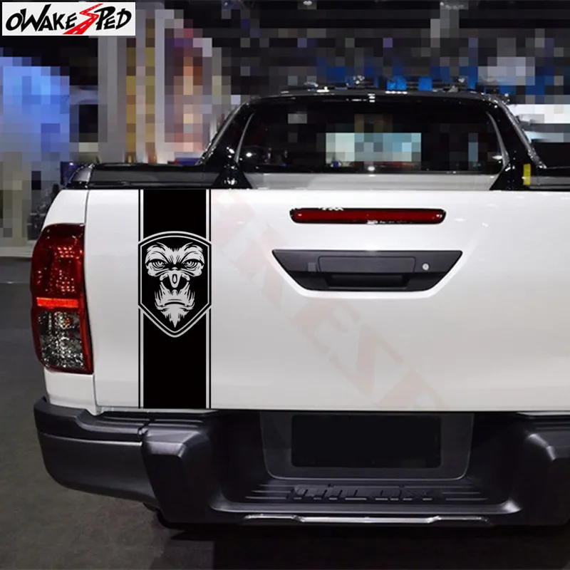 

1pcs Gorilla Badge Graphics Vinyl Decals Car Tailgate Decal Pickup Trunk Decor Stickers Automobile Accessories