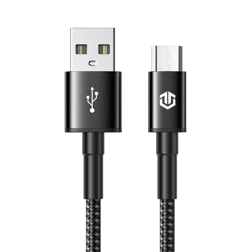 TIEGEM Micro USB кабель 2.5A нейлон Быстрая зарядка USB кабель для передачи данных для samsung Xiaomi LG планшет Android мобильный телефон usb зарядный шнур - Цвет: Черный