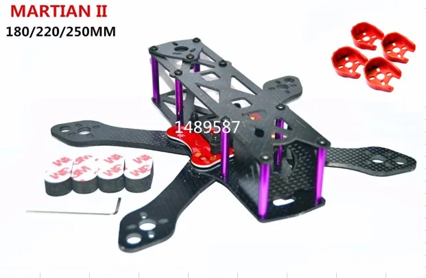 Martian II 2 180/220/250 180 мм 220 250 4 комплект каркаса из углеродного волокна с PDB для FPV Cross Racing