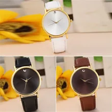 Fashion font b Womens b font Retro Design Leather Band Analog Alloy Quartz Wrist font b