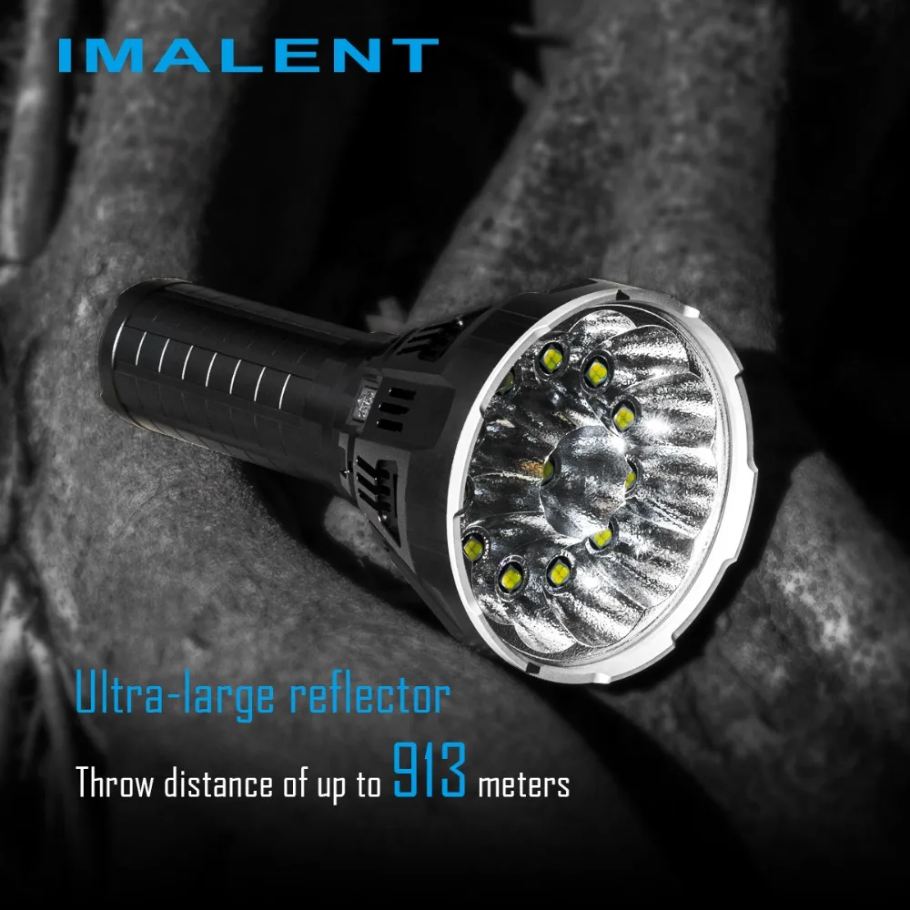 IMALENT MS12 12xcree XHP70 53000 люмен Высокая производительность Открытый Поиск свет светодио дный фонарик (Батарея пакет строить-в)