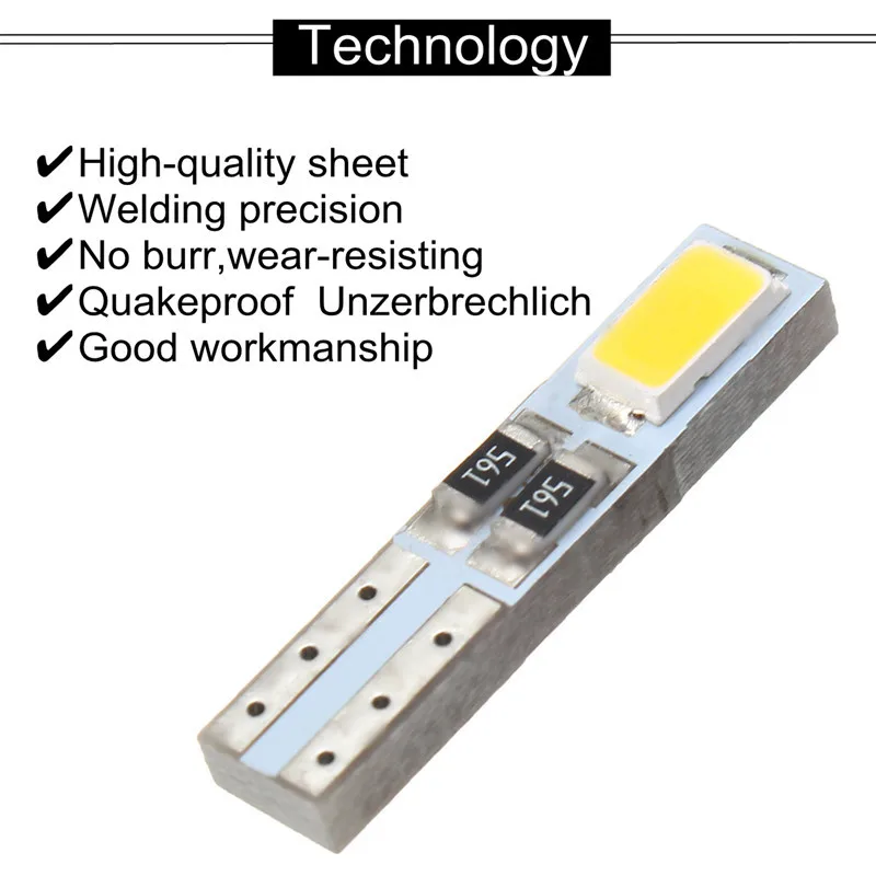 2 шт. Универсальный Автомобильный свет T5 W3W 5730 SMD 37 73 74 Клин СВЕТОДИОДНЫЙ Прибор Панель Спидометр приборная Группа лампы света