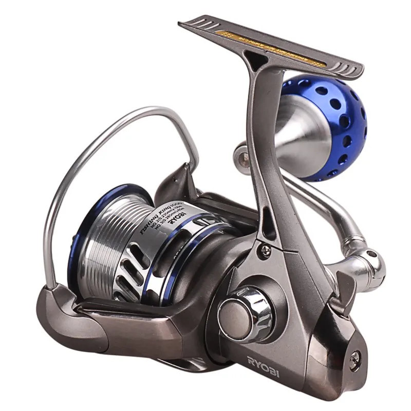 RYOBI FISHING KING I 1000-8000 Рыболовные катушки 7BB 5,0: 1/5. 1:1 Max Drag 2,5-10 кг CNC ручка морская спиннинговая катушка Pesca рыболовное колесо