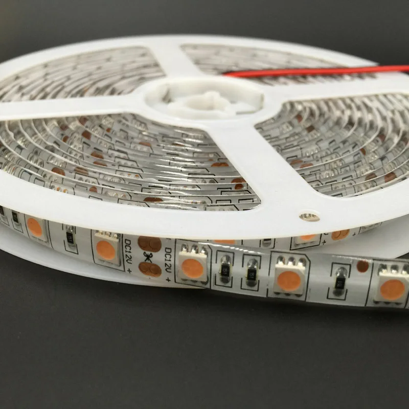 5M 5050 розовый 60 светодиодный/м SMD светодиодный полосы светильник 12V IP65