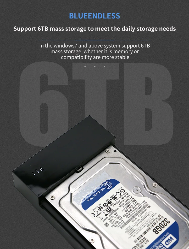 Blueendless Hdd 3,5 Жесткий диск USB Пластик внешний жесткий диск USB 1 ТБ/750 Гб/500 Гб/320 ГБ/250 ГБ для копмьютерного Disco Duro