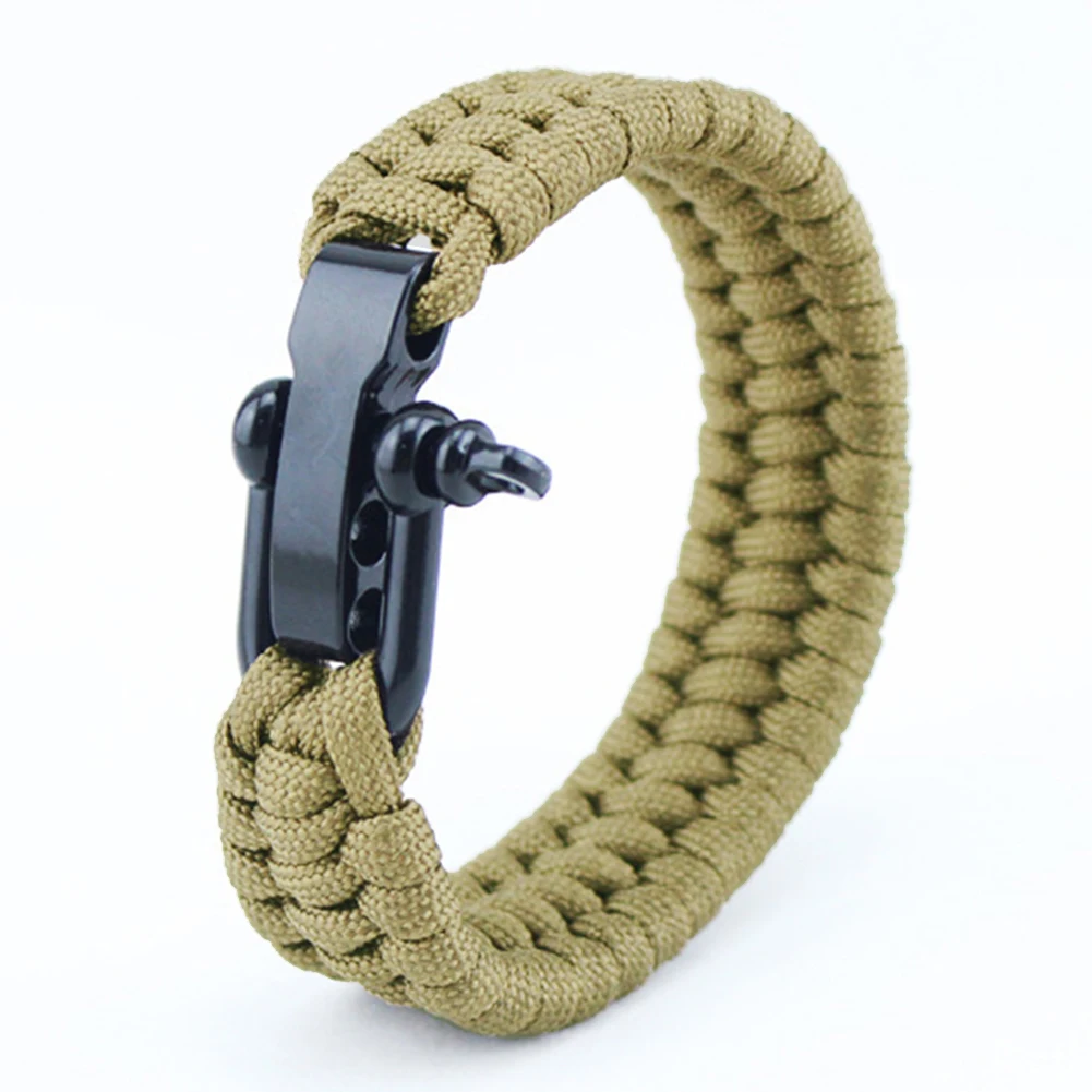 Paracord المعصم في الهواء الطلق التخييم المنقذة للحياة التكتيكية متعددة الوظائف والعتاد بقاء حبل
