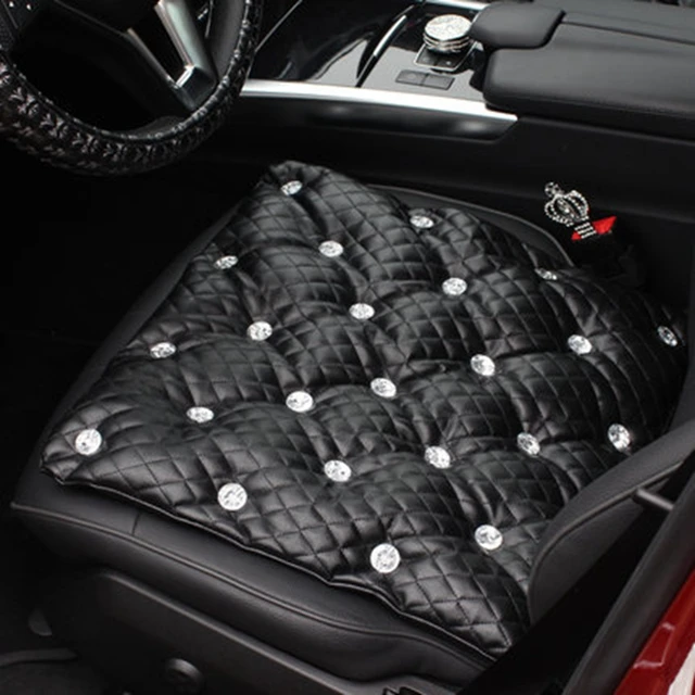 Rhinestone Decoration Car Seat Cushion Crystal Styling Women And Girls Front Cover Auto Back For Mercedes
