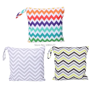 

Baby Nappy Waterproof Reusable Washable Wet Dry Cloth Zipper Diaper Tote Bag New