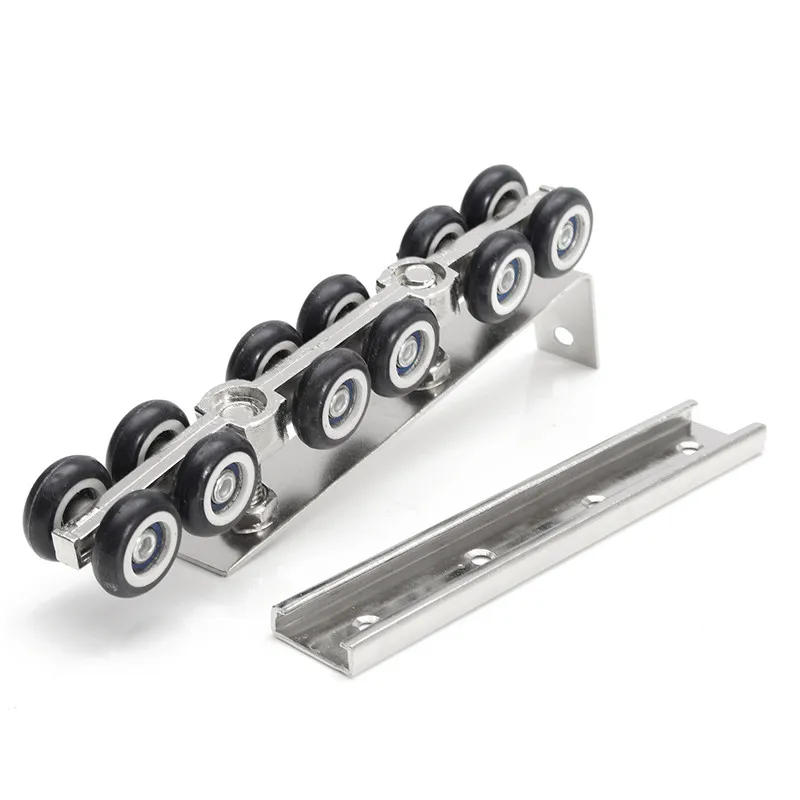 Furniture Component 1 Pair/Set Cold Rolled Steel Sliding Wooden Door Closet Hardware Kit 8 Wheels Hangers Roller Cold Rolled Steel Hardware Parts Furniture Component 1 Pair/Set Cold Rolled Steel Sliding Wooden Door Closet Hardware Kit 8 Wheels Hangers Roller Cold Rolled Steel Hardware Parts