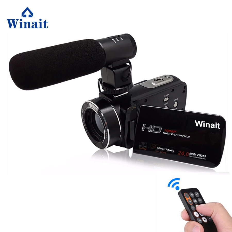 Winait Wifi 24Mp Full HD видео 3," сенсорная панель экран NP-40 литиевая батарея мини видеокамеры Цифровые видеокамеры HDV-Z20