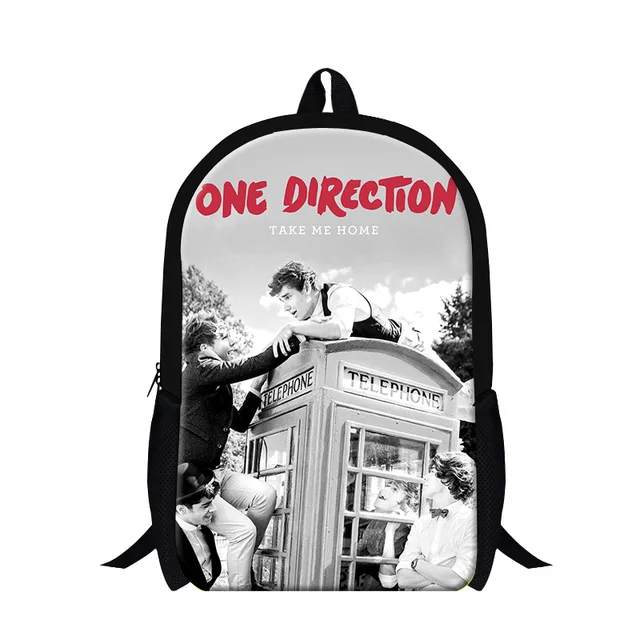 Trendy One Direction Backpack Casual Travel Shoulder Bag 1D Children ...