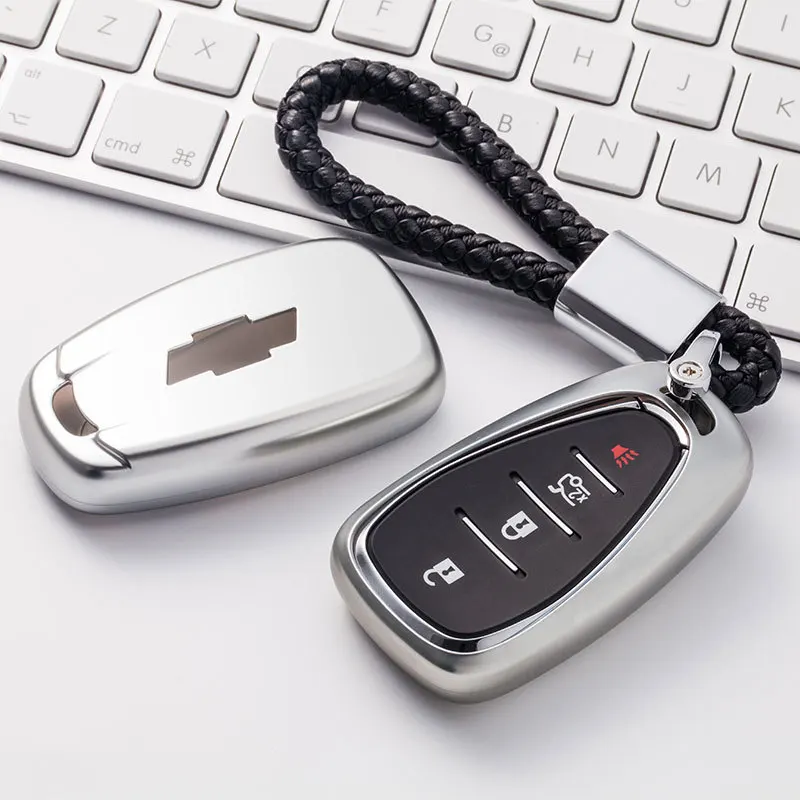 

TPU Car Key Covers Case Fob Shell For chevrolet for cruze spark camaro Volt Bolt Trax Malibu styling Accessorie keyring kechain