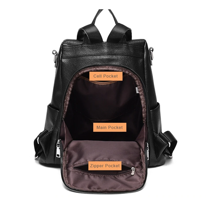 Nevenka Waterproof Oxford Backpack Women Fashion Black Backpacks Leather Bottom Backpack for Girls Large Capacity Satchels 201814