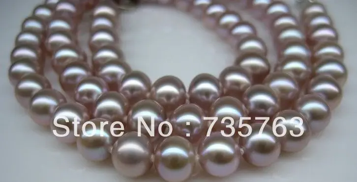 

xiuli 00602 18"10-11MM SOUTH SEA NATURALE PINK PEARL NECKLACE 14KGP