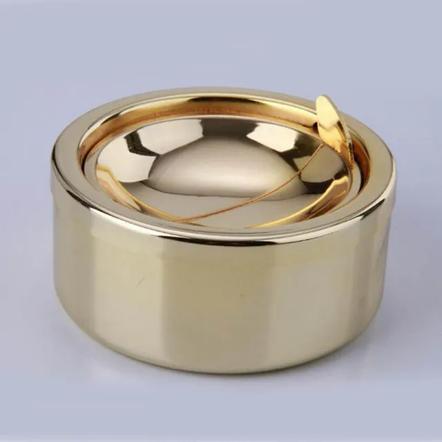Newest Design Stainless Steel Windproof Round Shape Large Smokeless