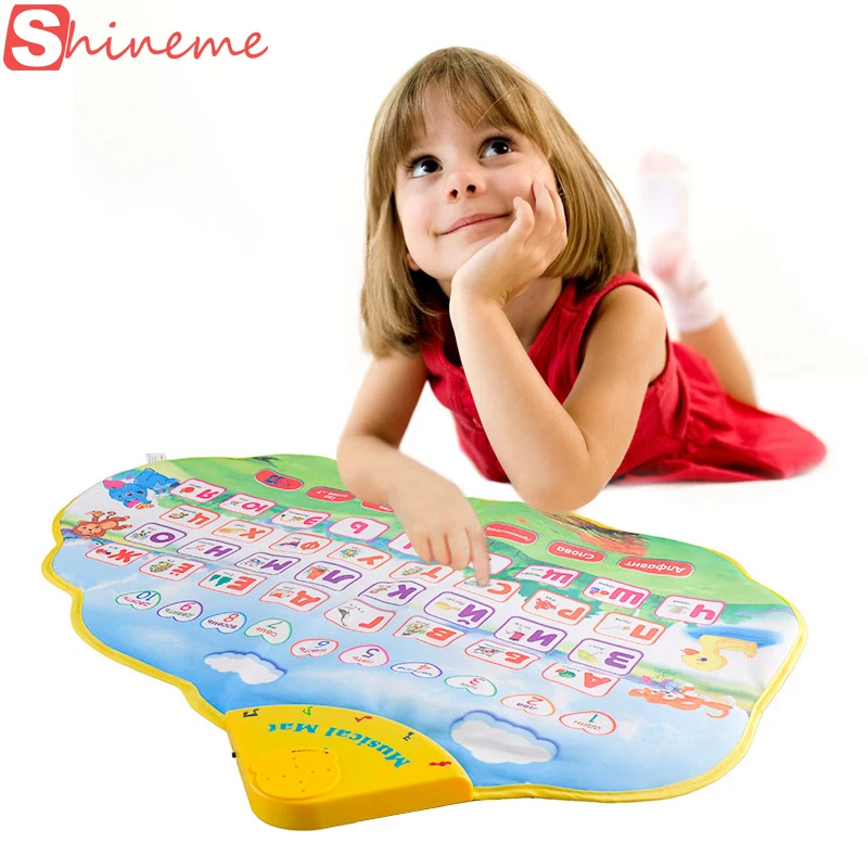 Russian language alphabet books musical kids children play mat electronic newborn learning educational baby toys hobbies