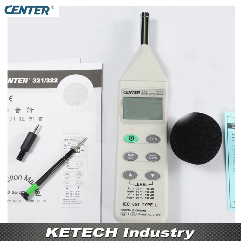 

CENTER321 Digital Portable Sound Level Meter(30-130dB)