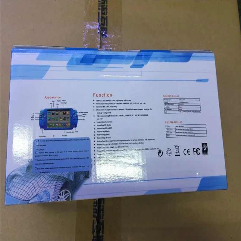 5000 встроенных игр 8 ГБ 4 3 дюйма PMP портативный игровой плеер MP3 MP4 MP5 видео FM камера