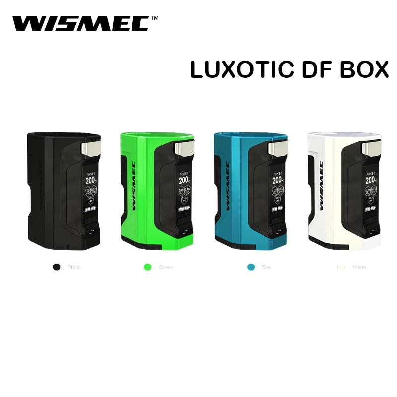 

Original WISMEC Luxotic DF Box Mod Vape 200W Support Guillotine V2 RDA/RDA/RTA Tank Electronic Cigarette VS Polar Kit