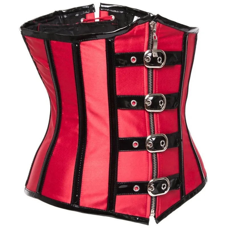 Сексуальный корсет для похудения со стальными косточками в стиле стимпанк, корсет под грудь, готическое бюстье