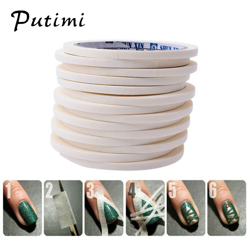  Putimi Nail Striping Tape Line DIY Water Decal Nail Art Stickers Design Adhesive Strips for Nails S