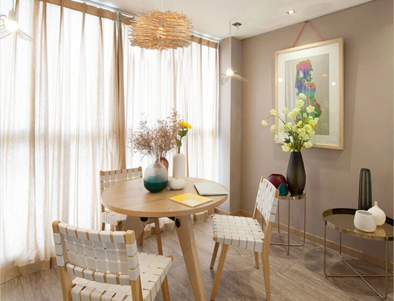 Günstig Nordic Kreative Holz Anhänger Licht 220v E27 handgemachte suspension licht vogel nest form hängen Lampe Glühlampen beleuchtung