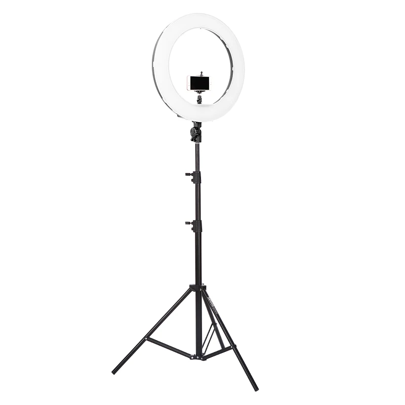 14"55W 5500K Camera Photo Video LED Ring Continuous Light with 2.2m