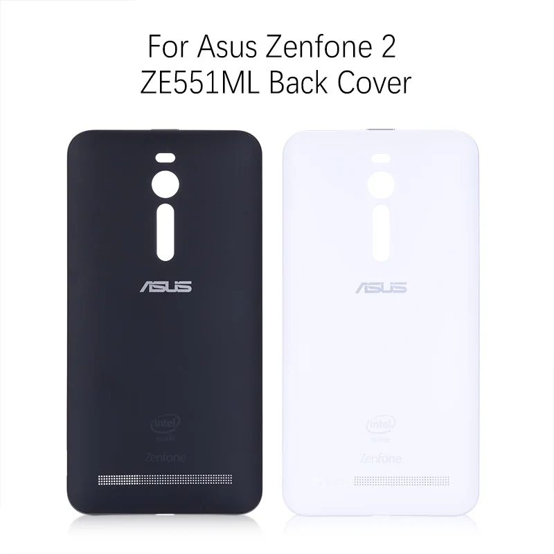 Задняя крышка для ASUS Zenfone 2 ZE551ml на батарею черный белый