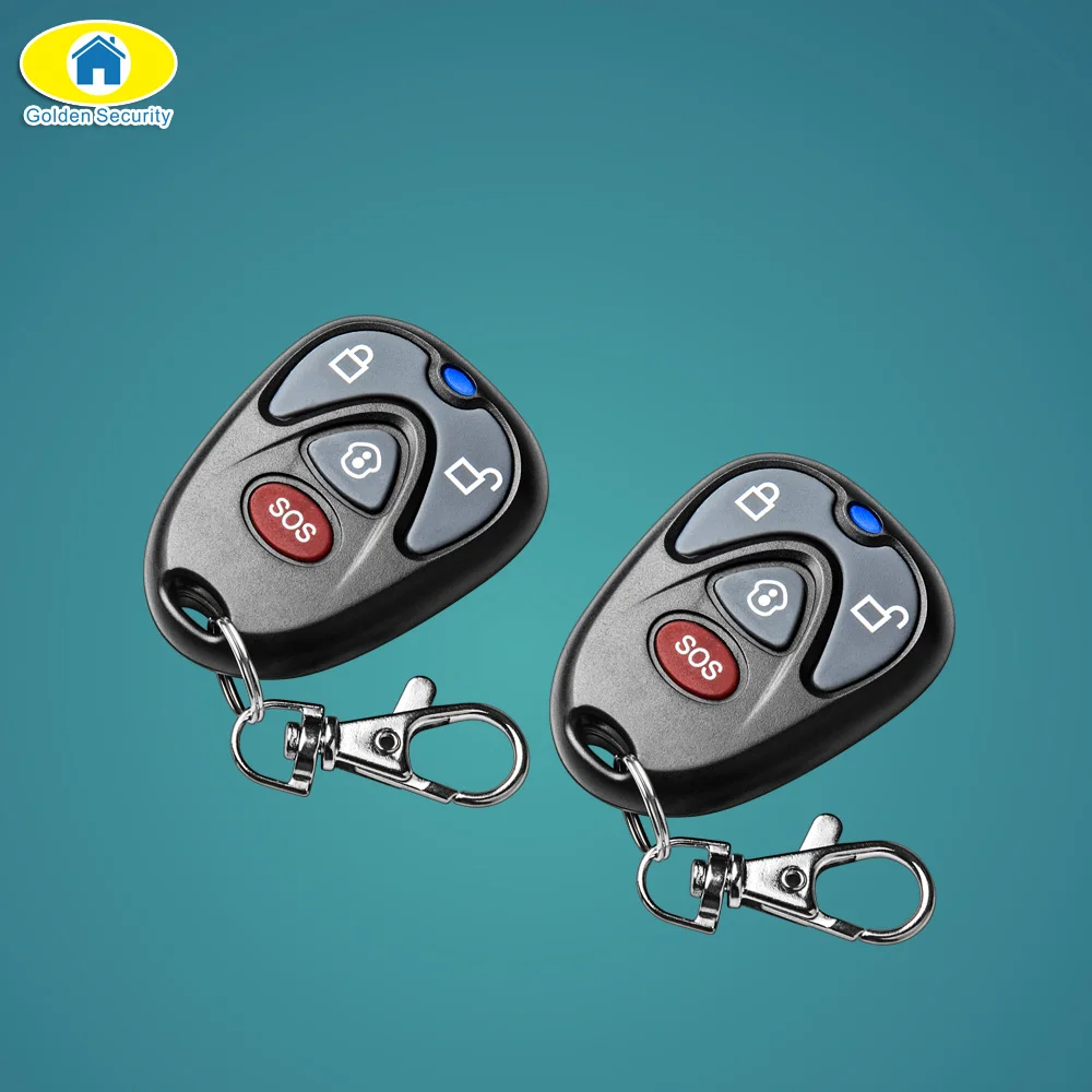 Golden Security 2Pcs 433Mhz Remote Controller Alarm Key Fob for S5 G90B