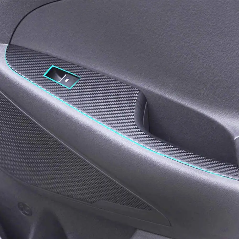 IMTFOO углеродное волокно текстура межкомнатные дверные ручки наклейки для HYUNDAI TUCSON
