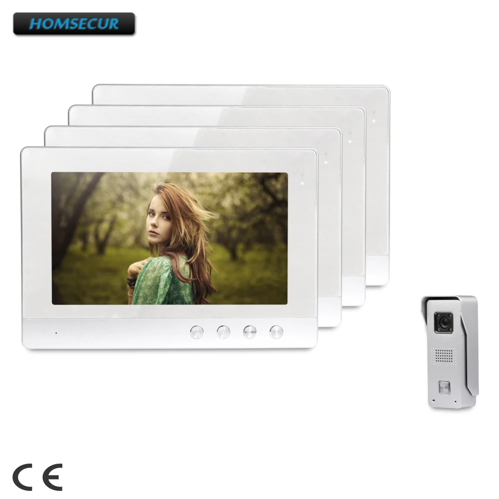 

HOMSECUR 10.1inch Wired Video Door Entry Call System with Intra-monitor Audio Intercom : XC002+XM101-S