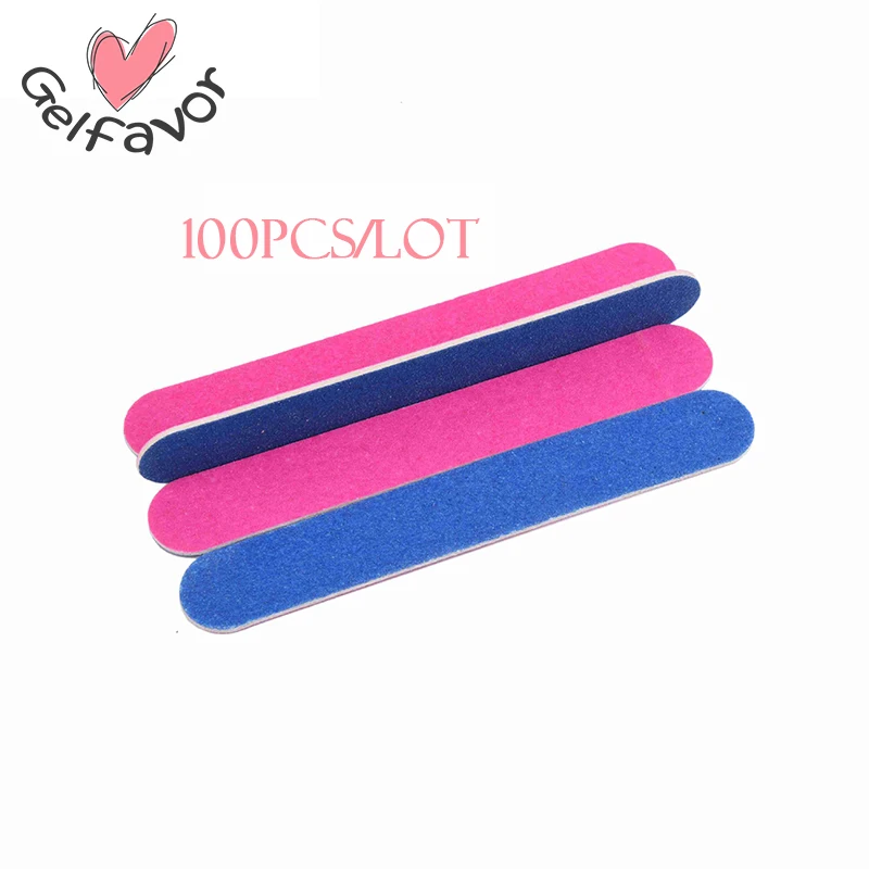 

Gelfavor 100PCS/LOT Nail Art Sanding Salon Buffer Nail Files Sandpaper Manicure UV Gel Polisher Manicure Pedicure Nail Tools