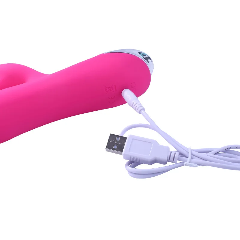Silicone Big Dildo Realistic Rabbit Vibrator (4)