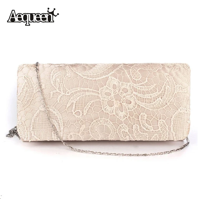 Aequeen Bridal Wedding Satin Evening Bags Lace Fl Day Pouch Aequeen Bridal Wedding Satin Evening Bags Lace Fl Day Pouch Clutches Women Messenger Shoulder Bag Purse