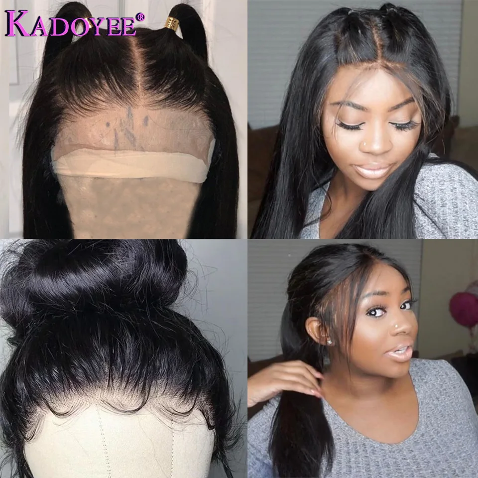 straight human virgin hair wigs  (4)