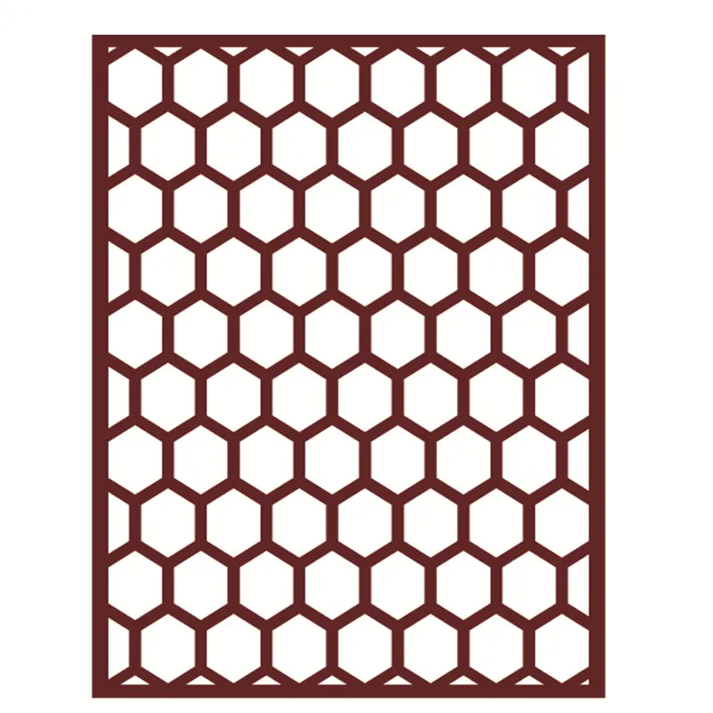 

Hexagon Mesh Metal Cutting Dies for Scrapbooking DIY Photo Album Embossing Folder Paper Card Making Stencils Decor Supplies