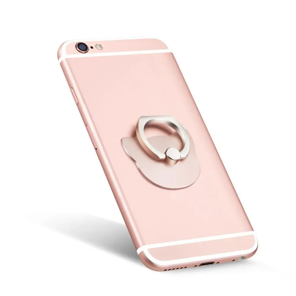 For Samsung IPhone X 6s Plus/7 Finger Ring Mobile Cell Phone Hand Stand Holder Desk Car Socket Universal Plastic Holder