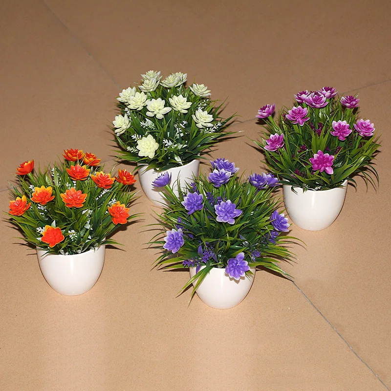 Bottle+flowers The office desk flower pot plant supply high grade