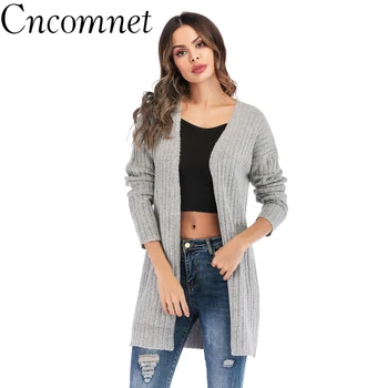 

Long Cardigan Female 2018 Spring Autumn Fashion Long Sleeve Tricot Cardigan Women Sweater Jacket Winter Tops Coat
