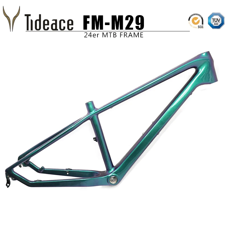 Discount Updated 24er Carbon mtb Frame 13.5inch mountain bike carbon frame 135*9mm max 2.3 tire mtb bicycle frames free shipping 4