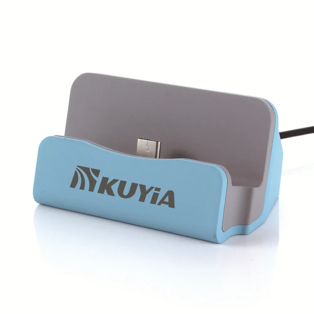 

Kuyia Type C Charging Dock Station Data Sync Desktop Cradle Stand Docking Charger For Huawei Samsung USB Type C Android Device