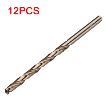 

Uxcell 2018 New Arrival 12PCS 9/64~1/4-inch Cobalt M2 HSS High Speed Steel 135 Degree Split Point Jobber Electric Drill Bits