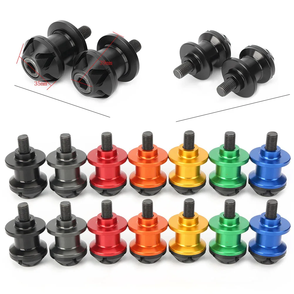 Fairings & Body Work 10mm Swingarm Sliders Spools Stand for Kawasaki