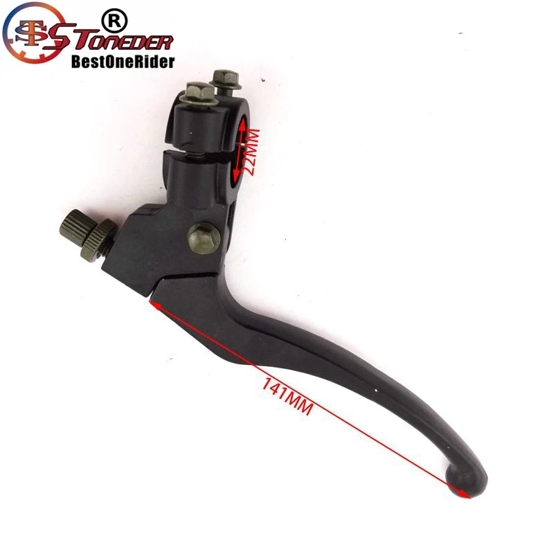 STONEDER Black Alloy 7//8 22mm Mini Moto Left Handle Brake Lever Perch Assembly For 47cc 49cc Dirt Bike ATV 97cc Baja Scooter Moped