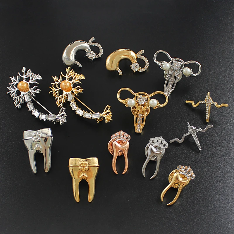 

Cartoon Neurons stomach Female uterus Electrocardiogram tooth brooch Suitable for hospital nurses to give each other graduation