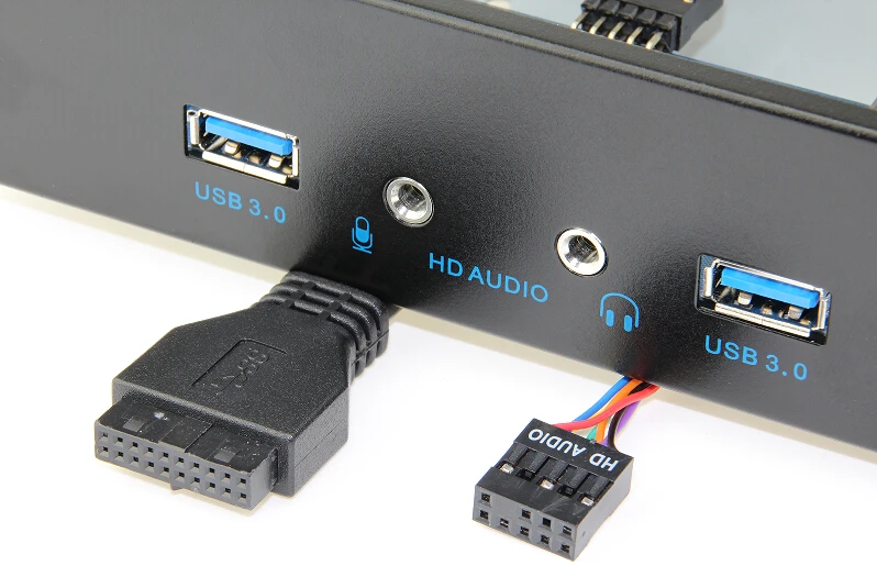 2 порта USB 3 0 + аудио настольный компьютер Передняя панель привод бит расширение