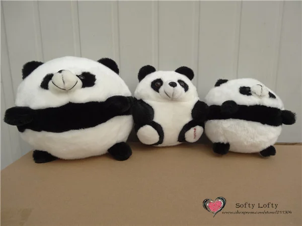 Cute Round Panda 3 styles plush toys stuffed animals - 1