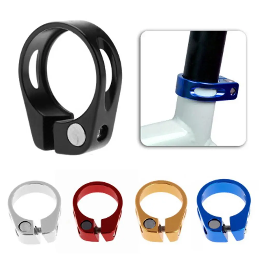 

34.9mm Five Color Aluminium Alloy Bicycle Quick Release Seatpost Clamp Bike Cycling Seat Post Tube Clip Bike Parts