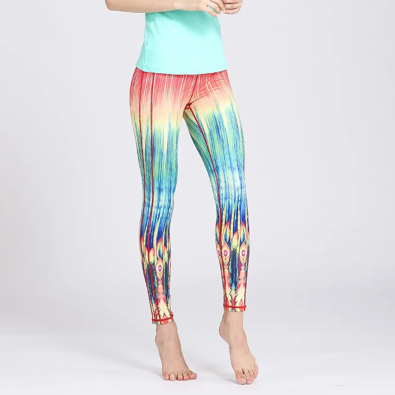 colorful striped leggings