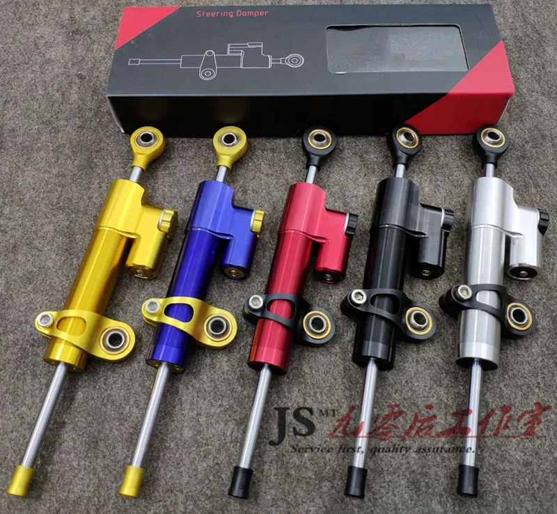 The motorcycle directional vehicle holds the damper stabilizer titanium